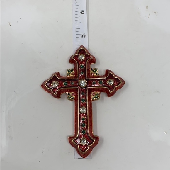 Dept 56 Bejeweled Collection Cross Trinket Box in Original Box - Picture 7 of 8